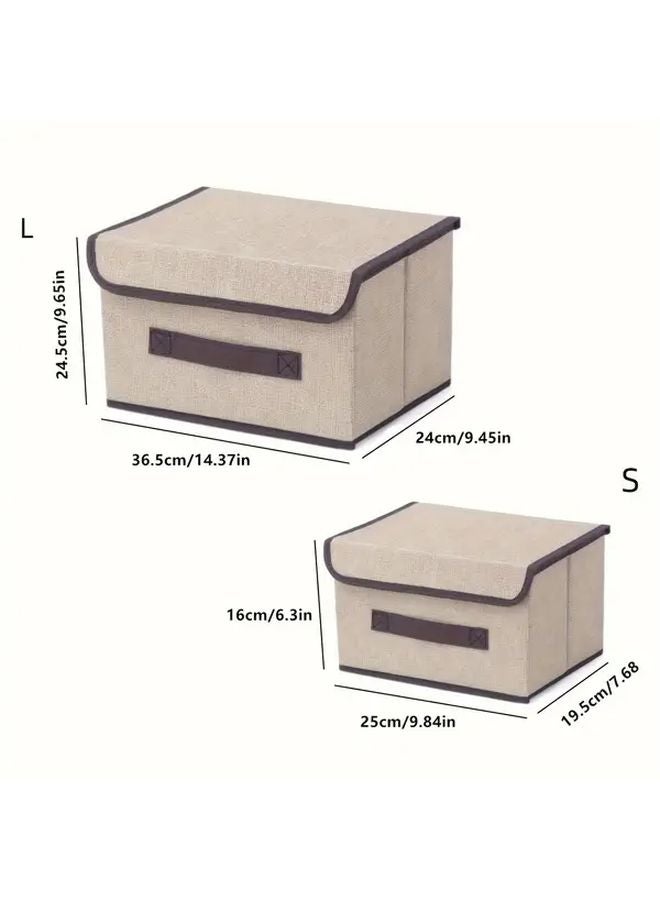 Blue Large Capacity Foldable Storage Box Organizer 9 84in By 7 4in Dustproof Multifunctional - Image 2